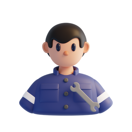 Mechanic  3D Icon