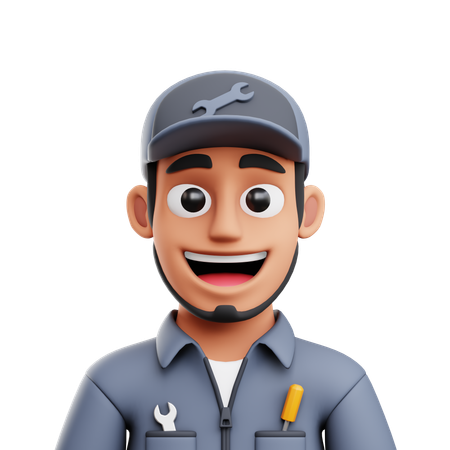 Mechanic  3D Icon