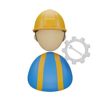 Mechanic  3D Icon