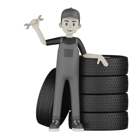 Mechanic  3D Illustration