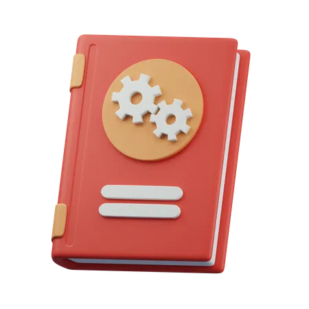 Mechanical Book 3 D Icon  3D Icon