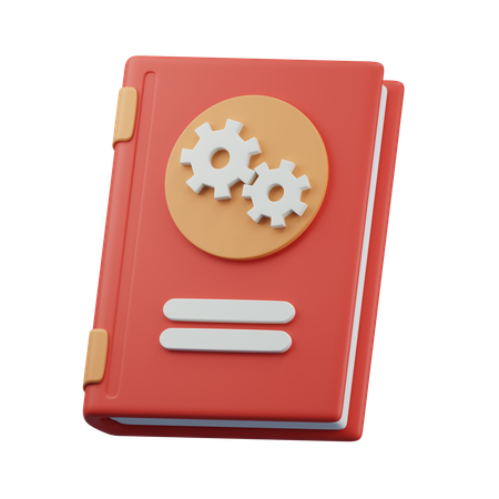 Mechanical Book 3 D Icon  3D Icon