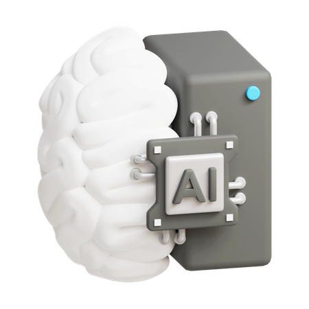 Mechanical Brain  3D Icon