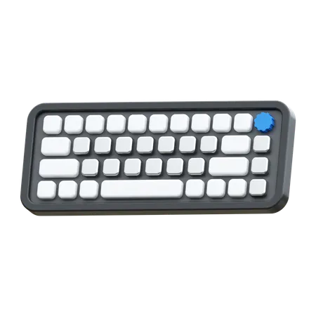 Mechanical Keyboard With Knop  3D Icon