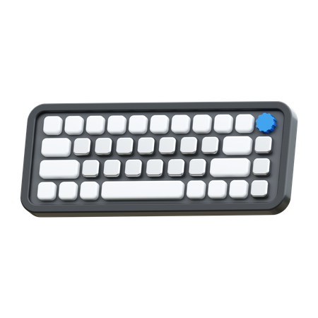 Mechanical Keyboard With Knop  3D Icon