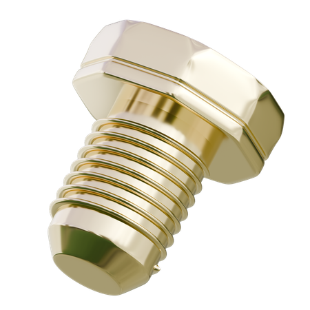 機械ねじの抽象的な形状  3D Icon