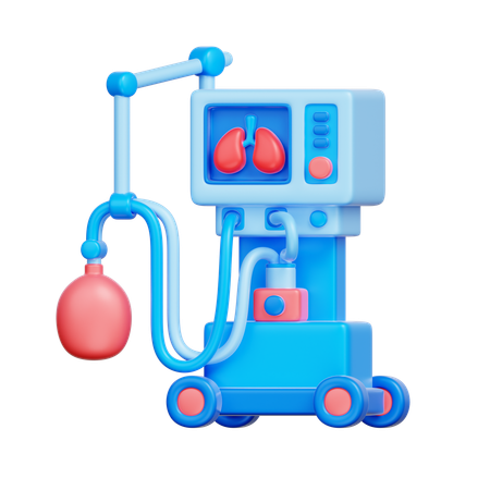 Mechanical Ventilator  3D Icon
