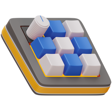 Mechanisches Makropad  3D Icon