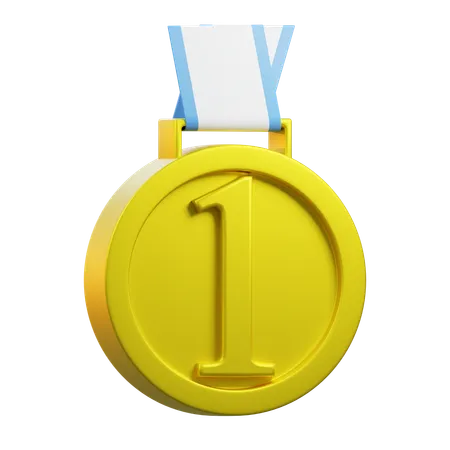 Medaille 1  3D Icon