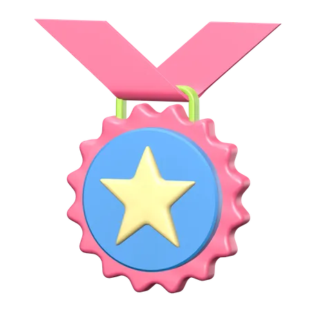 Médaille  3D Illustration
