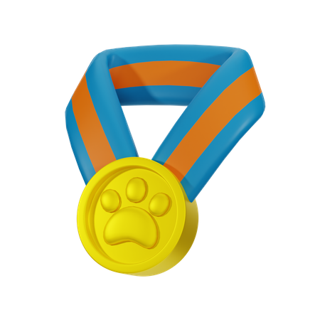 Médaille pour animaux de compagnie  3D Icon