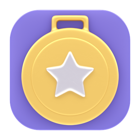 Application de médaille  3D Icon