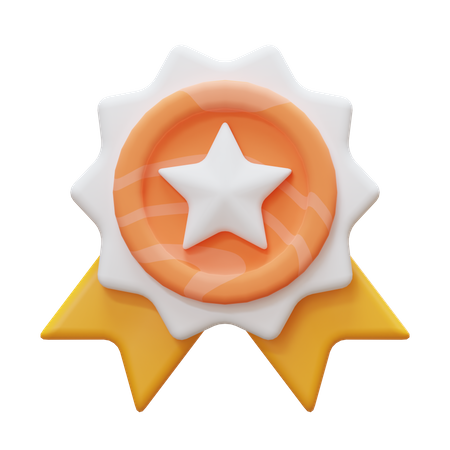 Médaille insigne étoile  3D Icon