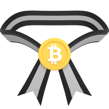 Médaille bitcoin  3D Icon