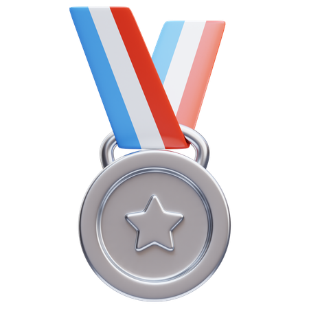 Médaille d'argent  3D Icon