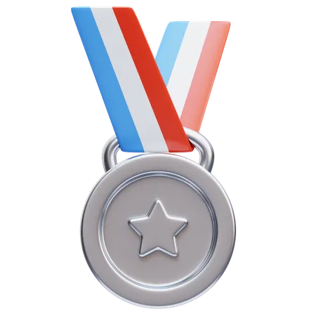 Médaille d'argent  3D Icon