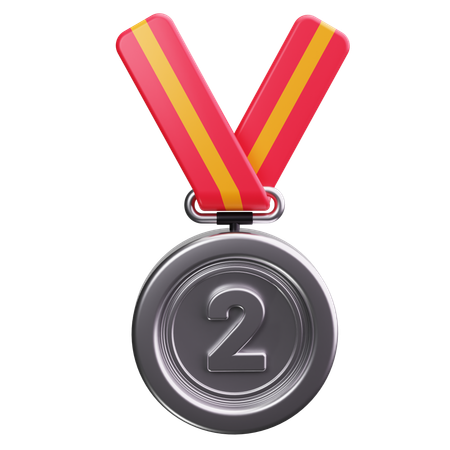 Médaille d'argent  3D Icon