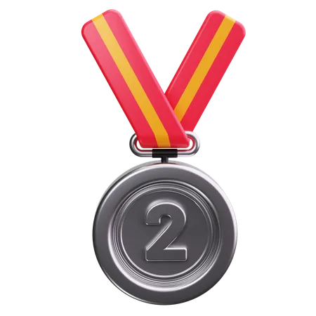 Médaille d'argent  3D Icon