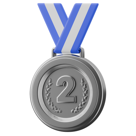 Médaille d'argent  3D Icon