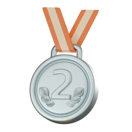 Médaille d'argent  3D Icon