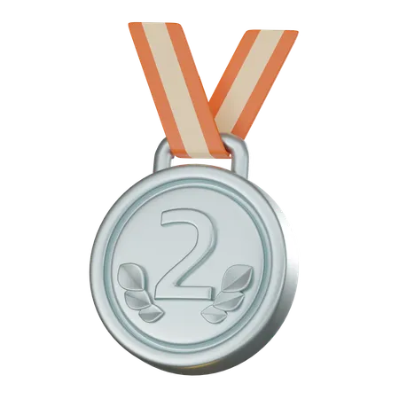 Médaille d'argent  3D Icon