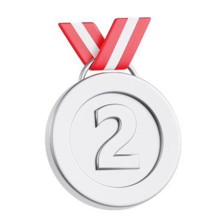 Médaille d'argent  3D Icon