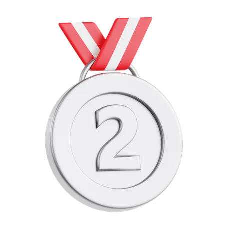 Médaille d'argent  3D Icon