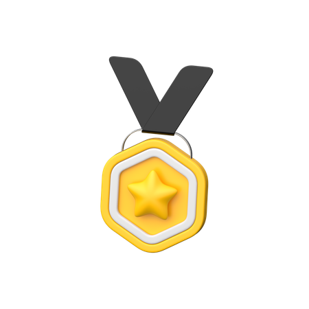 Médaille d'or  3D Icon