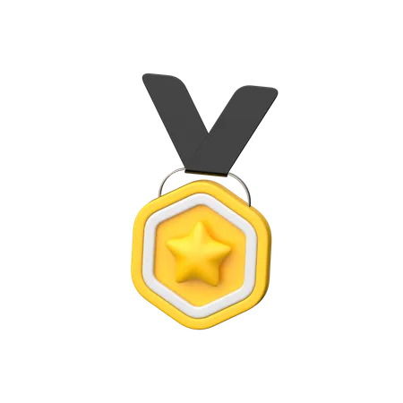 Médaille d'or  3D Icon