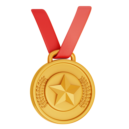 Médaille d'or  3D Icon