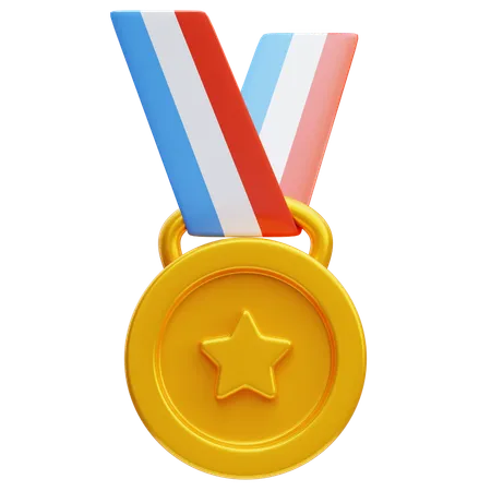 Médaille d'or  3D Icon