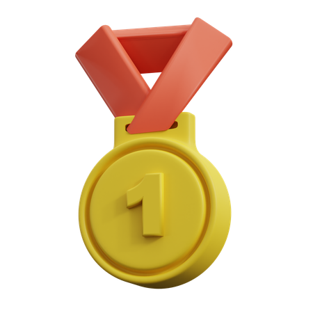 Médaille d'or  3D Icon