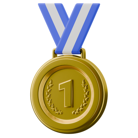 Médaille d'or  3D Icon