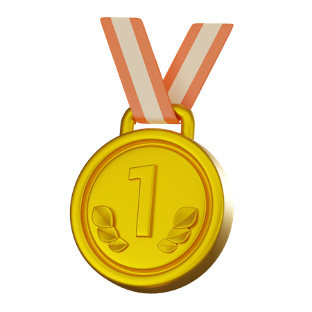 Médaille d'or  3D Icon