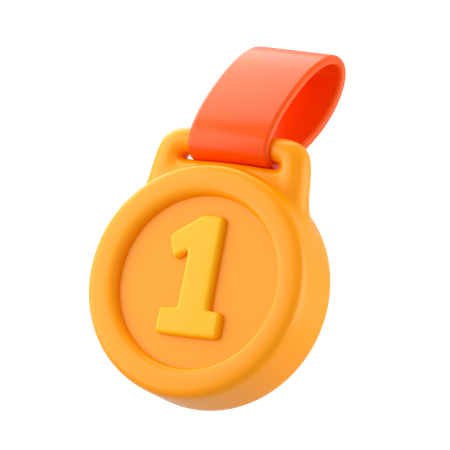 Médaille d'or  3D Icon