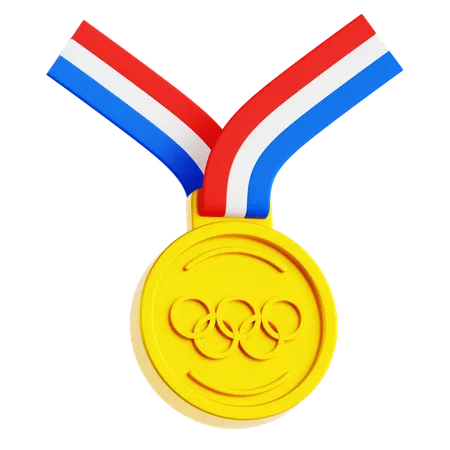 Médaille d'or olympique  3D Icon