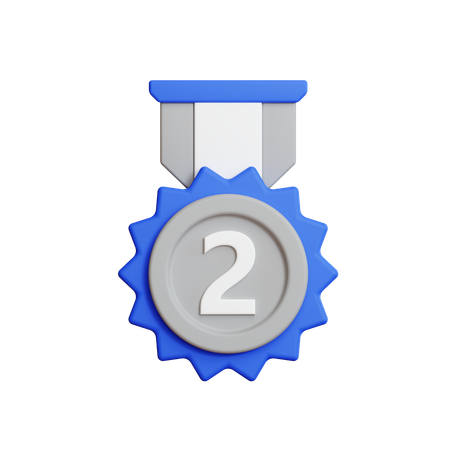 Médaille d'argent  3D Icon