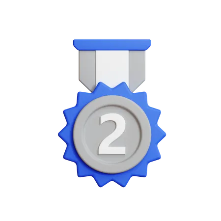 Médaille d'argent  3D Icon