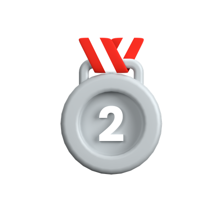 Médaille d'argent  3D Icon