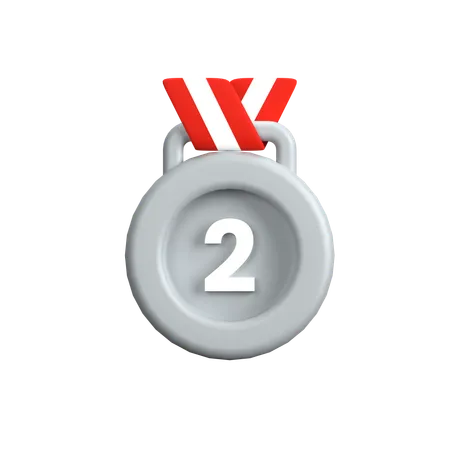 Médaille d'argent  3D Icon