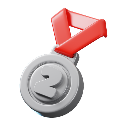 Médaille d'argent  3D Icon