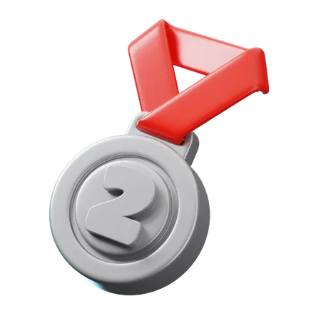 Médaille d'argent  3D Icon