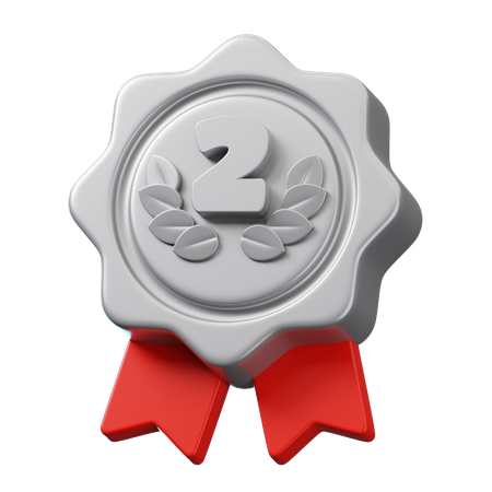 Médaille d'argent  3D Icon