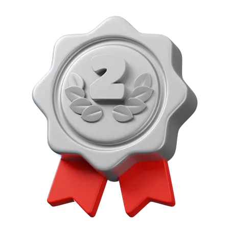 Médaille d'argent  3D Icon