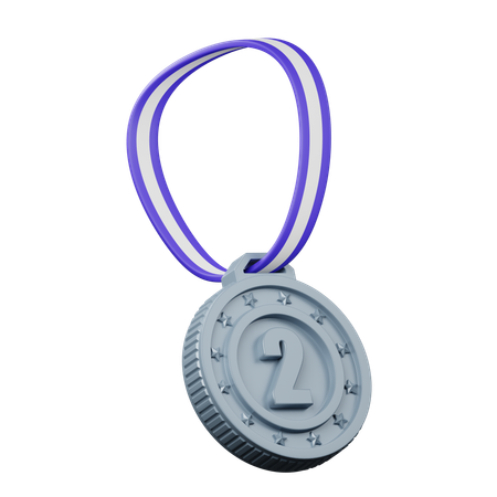 Médaille d'argent  3D Icon