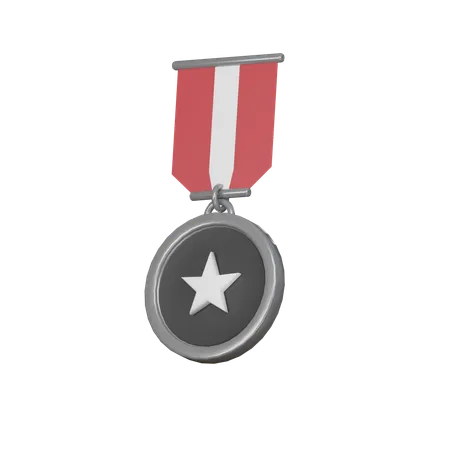 Médaille d'argent  3D Icon