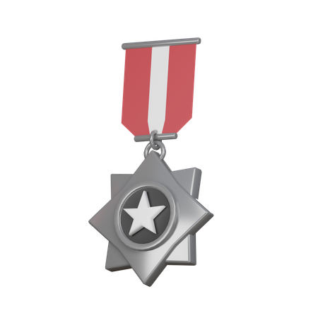 Médaille d'argent  3D Icon