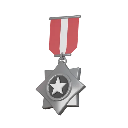 Médaille d'argent  3D Icon