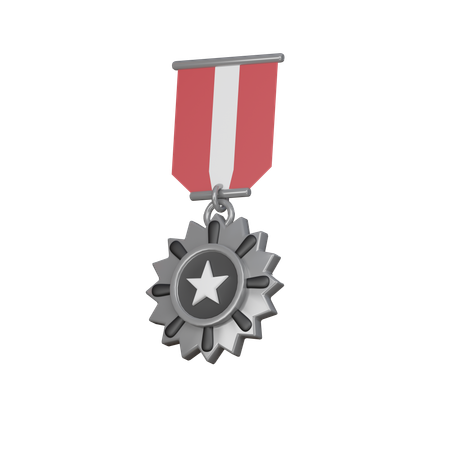 Médaille d'argent  3D Icon