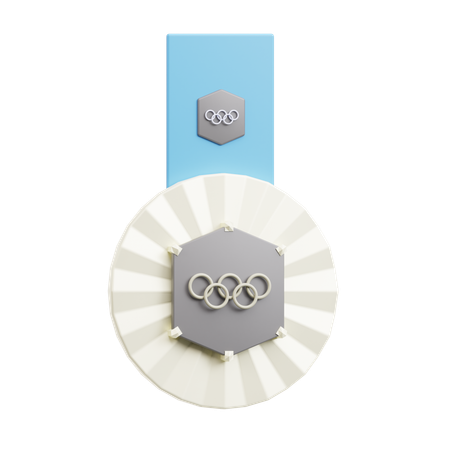 Médaille d'argent  3D Icon